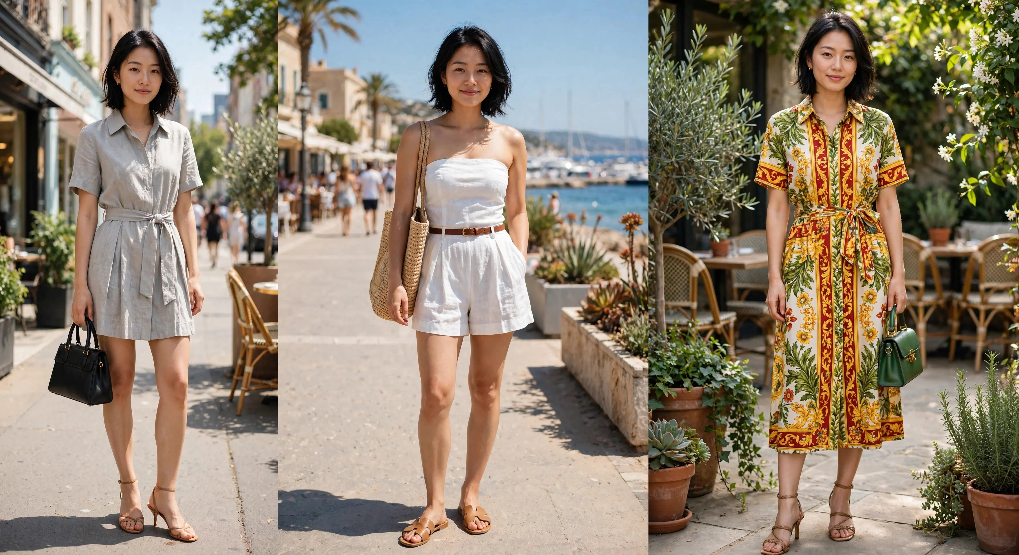 Summer trend reference board generated with Muse Image